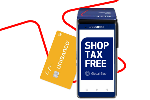 Serviço Tax Free nos terminais REDUNIQ Smart